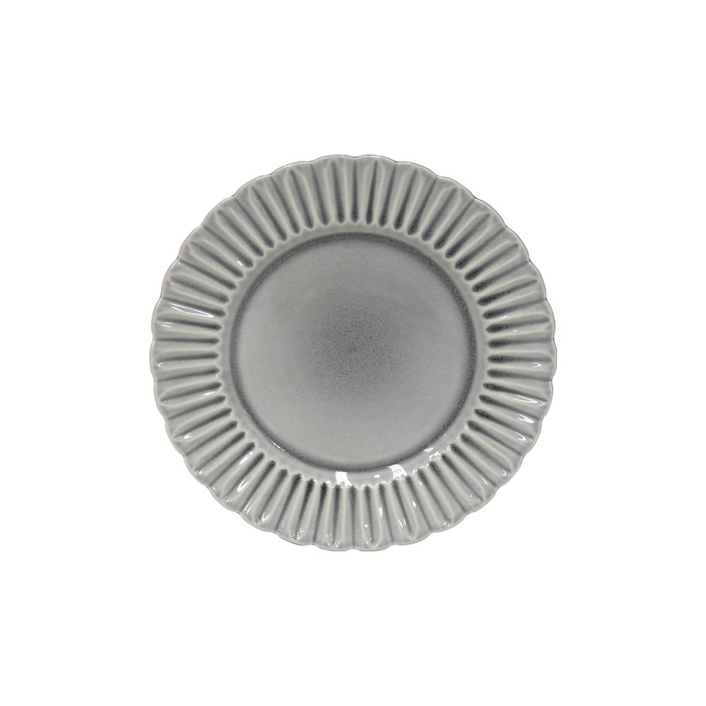 Sivý kameninový tanier Costa Nova Cristal ⌀ 28 cm