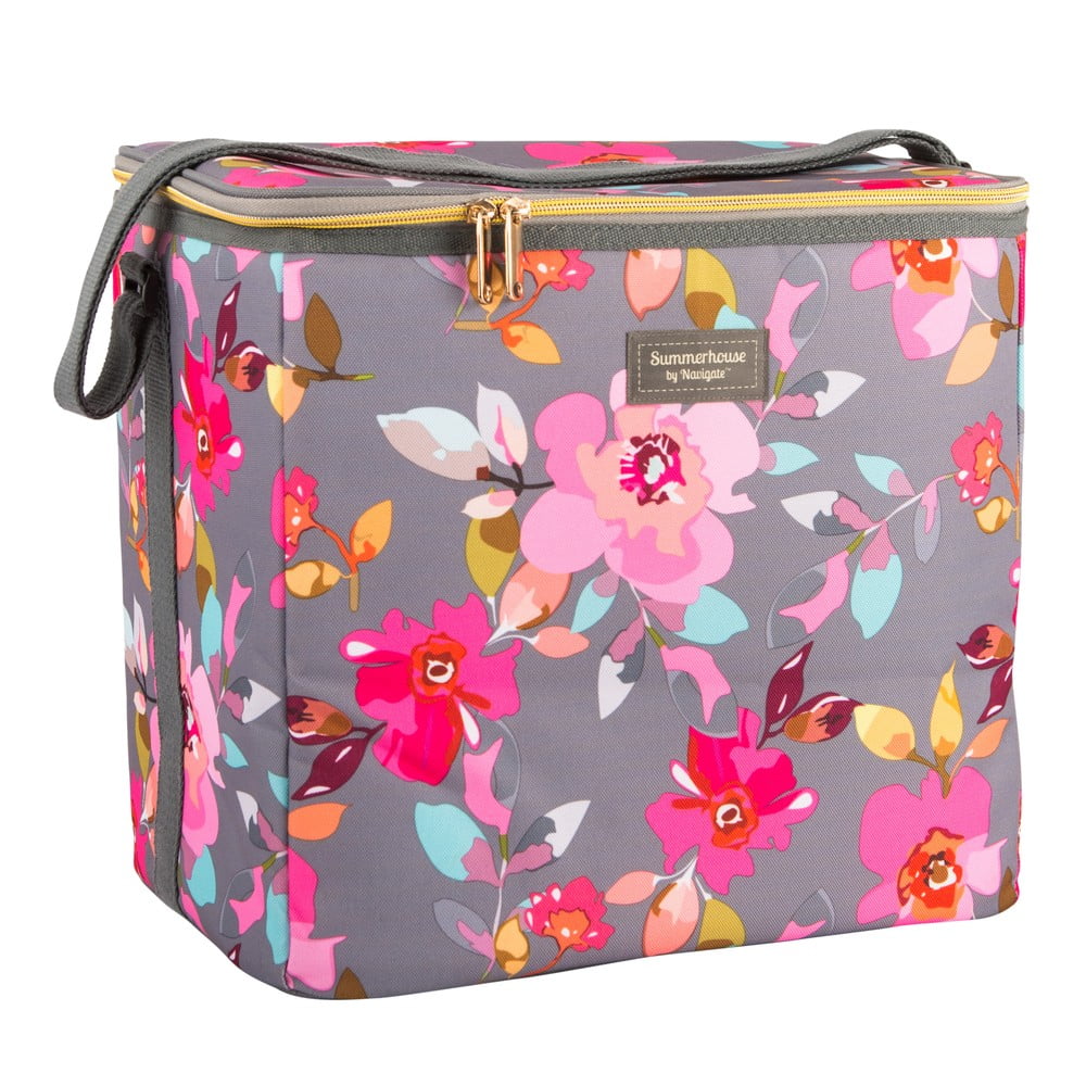 Kvetovaná chladiaca taška Navigate Grey Floral 20 l