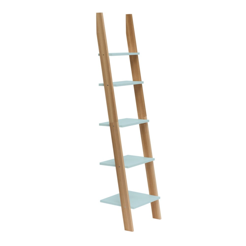Svetlotyrkysová rebríková polica Ragaba ASHME šírka 45 cm