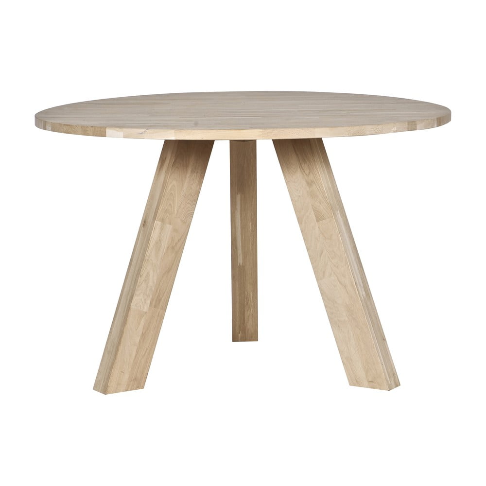 Jedálenský stôl z dubového dreva WOOOD Rhonda Ø 129 cm