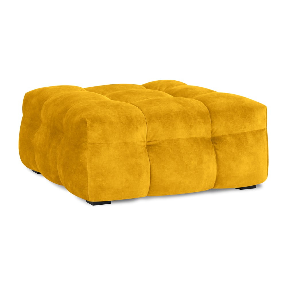 Žltý zamatový puf Windsor  Co Sofas Vesta