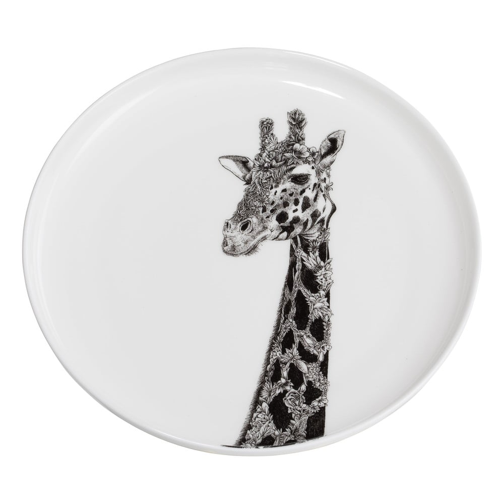 Biely porcelánový tanier Maxwell  Williams Marini Ferlazzo Giraffe ø 20 cm
