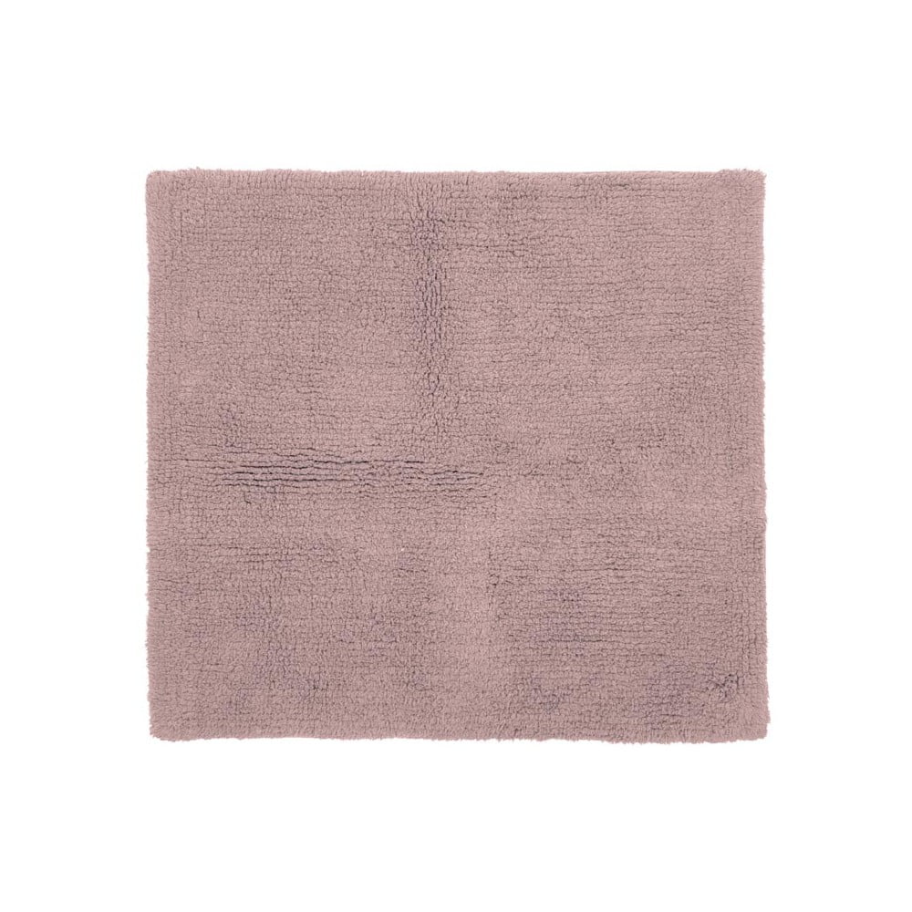 Ružová bavlnená kúpeľňová predložka Tiseco Home Studio Luca 60 x 60 cm