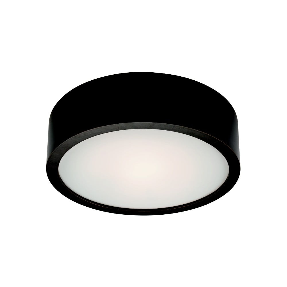 Čierne kruhové stropné svietidlo Lamkur Plafond ø 27 cm